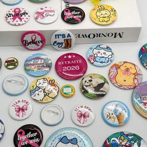 ป้ายโลหะกลมพิมพ์โลโก้แบบกำหนดเองคุณภาพสูง - Product Image 3