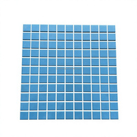 Carreaux de mosaïque en céramique modernes 48x48mm, motif marbre, bleu, pour piscine, décoration intérieure et extérieure, vente en gros