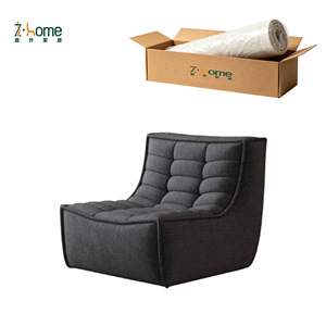 Nordic Lazy Sofa <b>Single</b> Seater Tufted Fabric <b>Floor</b> Sofa Chair Cozy Relaxing Reading Corner Living Room Bedroom Apartment - Product Image 3