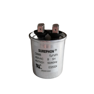 <span class=keywords><strong>Condensateur</strong></span> de fonctionnement du moteur AC <span class=keywords><strong>CBB65</strong></span> 10μF 450V, haute fiabilité, protection de classe S2, pour compresseur CVC - Product Image 2