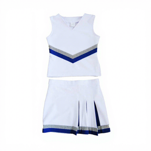 Cheerleading Uniforms Custom Made Shorts Set 100% Polyester Front Logo Adult Modern Style Comfortable Fit - Product Image 1