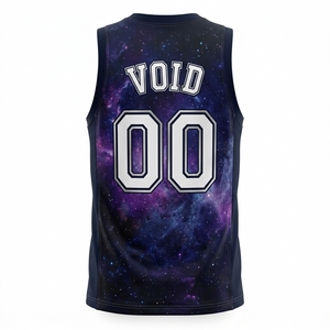 Maillot de basketball personnalisé avec impression par sublimation, tissu respirant, design sans manches, bretelles réglables, logo personnalisé, équipe personnalisée - Product Image 6