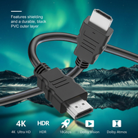Câble HDMI personnalisé OEM 4K 60Hz 18 Gbps Ultra HD 2160p 1080p HDCP 2.2 ARC Cordon audio-vidéo pour téléviseur projecteur