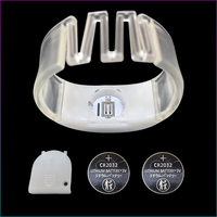 Bracelet LED transparent scintillant, lumineux et musical, activé par le son, 15 couleurs LED, portable, style rétro romantique