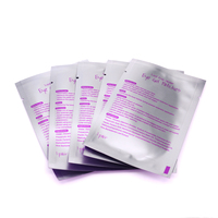 Coussinets sous les yeux jetables de couleur violette patchs pour les yeux non pelucheux Logo personnalisé coussinets de gel sous les yeux pour l'extension des cils