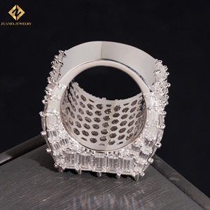 Luxury Jewelry Moissanite <b>Ring</b> <b>Emerald</b> Cut 925 <b>Silver</b> Rhodium Plated <b>Emerald</b> Cut Women's Luxury Party <b>Ring</b> - Product Image 3