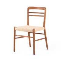 Fabricants de meubles vendent de nombreux fauteuils de salle à manger de style crème simple avec dossier en rotin tressé, chaises de café, chaises d'hôtel