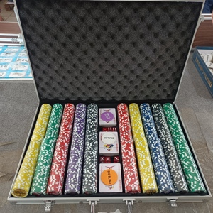 Set de <span class=keywords><strong>Fichas</strong></span> de Póker de Lujo Personalizado al por Mayor con Maletín de Viaje de 1000 Piezas y Caja de Aluminio para Uso Profesional en Casino - Product Image 5