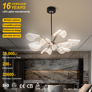 Lampadario in Ferro di Design Popolare in Stile Nordico Post-Moderno per Casa, Ufficio, Galleria d'Arte, Sala Espositiva, Lampada a Sospensione LED - Product Image 1