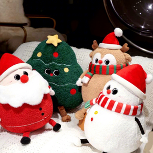 Low MOQ Super <b>Soft</b> Christmas Santa Tree Reindeer Snowman Cartoon <b>Soft</b> Plush <b>Toys</b> <b>Stuffed</b> Animal <b>Toys</b> Claw Machine <b>Toys</b> for Kids - Product Image 1