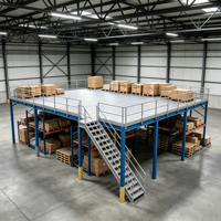 HONGXIN Étagère de mezzanine robuste personnalisable multicouche sans boulons réglable en acier laminé à froid avec revêtement en poudre anti-corrosion