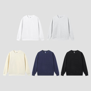 Sudadera de alta calidad 360GSM French Terry Plain Blank transpirable Streetwear Pullover para hombres - Product Image 5