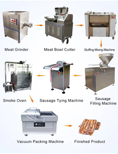 Insaccatrice Pneumatica Automatica Commerciale per Salsicce, Macchina per la Produzione di Salami e Prosciutti con Torcitrice - Product Image 5