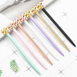 Bolígrafo Metálico con Logotipo Personalizado, Diseño de Trébol de Cuatro Hojas, Recarga Parker, Colores Elegantes, Ancho de Escritura de 1.0 mm, No Borrable, Novedoso, Promocional - Product Image 1