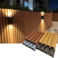 Panneaux muraux extérieurs en composite bois-plastique (WPC) co-extrudés pour la décoration de jardin en extérieur en Europe