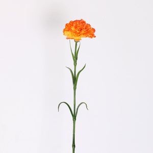 ดอกกุหลาบประดิษฐ์ดอกใหญ่12ซม. ปลายสูงเคลือบด้วยยางผ้าไหมสัมผัสจริงทอฟฟี่เทียมขนาดใหญ่มีฝุ่นสนิมสีส้มไหม้ - Product Image 5