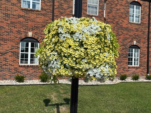 Jardinières suspendues modulaires bleues modernes en plastique PP pour lampadaires et pots de fleurs - Product Image 2