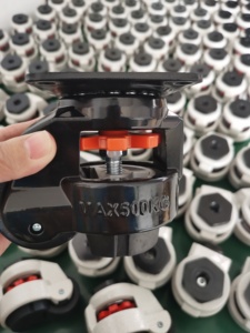 Qingdao Zhurui High Load Schwarz Höhen verstellbarer Fuß Industrielle Nivel lier rollen Hochleistungs-Lenkräder 40F 60F 80F 100F 120F - Product Image 3