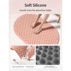 Alfombrilla de Masaje para Pies, Material PP, 5mm de Grosor, Alfombrilla de Fitness con Piedras, Portátil, Unisex, Relajante - Product Image 5
