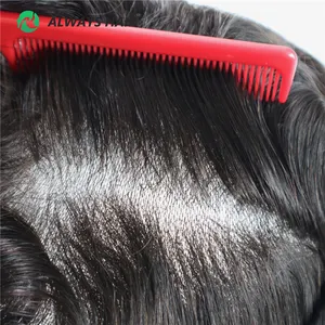 CBIO-línea de cabello Natural Invisible para hombre, prótesis de cabello masculino, el mejor tupé, reemplazo de cabello de piel fina de 0,05-0,06mm