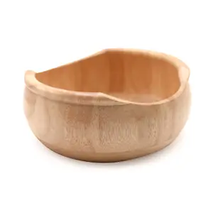 Wholesale Custom Large Natural Bamboo Bowl Eco-Friendly Wood Soup/Salad/ Fruit/ Snack Bowl for Restaurant Food Serving