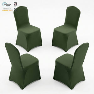 Funda Elástica para Silla de Hotel, Color Borgoña, con Parte Superior Redonda, Ajustable, para Eventos - Product Image 1