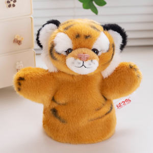 Nuevo títere de mano de tigre simulado personalizado 2025, adorable, apto para niños, con postura de pie y sentado, de peluche. - Product Image 3