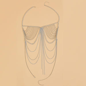 Origineel Ontwerp Roestvrij Staal 18K Goud <span class=keywords><strong>Sexy</strong></span> Bh Ketting Lichaam Sieraden Zomer Bikini Night <span class=keywords><strong>Bar</strong></span> Buik Ketting Groothandel - Product Image 6