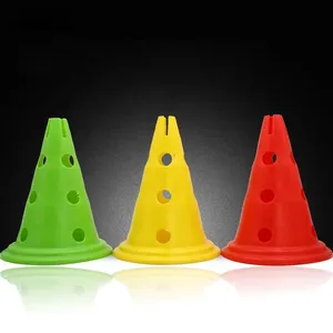 Lot De 12 Cônes D'entraînement En Plastique - Couleur Vive - Pour Football, Sport, Jeux, Fêtes