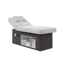 Table de massage électrique de luxe haut de gamme à 4 moteurs, pliable, en bois, avec éponge haute densité, design moderne, pour salon - Vente chaude