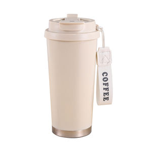 Taza <span class=keywords><strong>Termo</strong></span> de Acero Inoxidable de Doble Pared con Aislamiento al Vacío, con Correa, para Café, 500 ml, en Oferta - Product Image 6