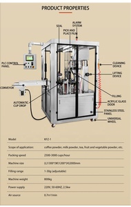 Équipement de production de capsules de café personnalisées pour Nespresso, K-Cup, Dolce Gusto, <span class=keywords><strong>Lavazza</strong></span> et San Duanban Snap Cap Style - Product Image 3