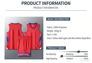 Maglietta Sportiva da Uomo Senza Maniche, in Maglia Solida ad Alta Elasticità, Traspirante e ad Asciugatura Rapida, per Corsa, Allenamento e Basket - Product Image 2