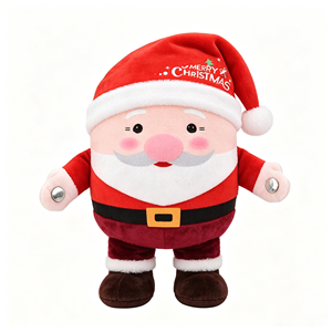 Funboxes Electric Sensing Santa Claus, Giocattolo Musicale in Peluche a Forma di Babbo Natale con Sensore di Movimento per Bambini - Product Image 2
