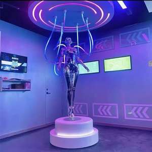 Déesse mécanique futuriste artistique de <span class=keywords><strong>Hajime</strong></span> Sorayama Sculpture en résine lumineuse animaux/éléments de mode pour la musique décorative - Product Image 4
