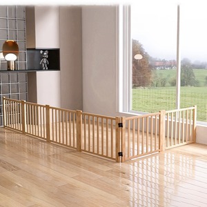 Enclos pour animaux de compagnie en bois, rectangulaire, extensible, pour chiens de petite à moyenne taille, utilisation en intérieur, lot de 2 - Product Image 3