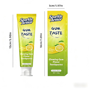 Dentifrice blanchissant pour les dents à la citronne, 120g, pour une haleine fraîche, soins bucco-dentaires pour adultes - Product Image 1