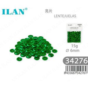 Paillettes ILAN 6mm Verdi 15g Decorazioni Artigianali Rotonde in PET - Product Image 4