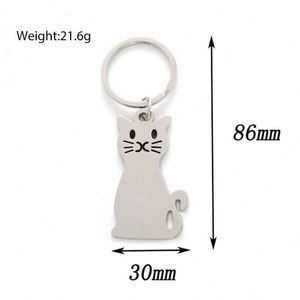 Porte-clés personnalisé pour chien/chat, cadeau promotionnel pour animalerie, porte-clés publicitaire en métal sur mesure - Product Image 3
