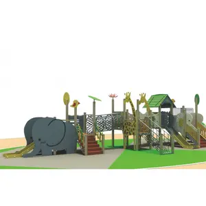 Columpio al aire libre con forma de animal colorido al por mayor, juegos de parque infantil al aire libre, equipo de parque infantil usado a la venta
