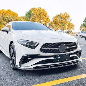 Amp-Z Front Bumper Lip Splitter Carbon Fiber Texture Matte Finish For Mercedes-Benz CLS-Class C257 AMG Line 2022+ - Product Image 2