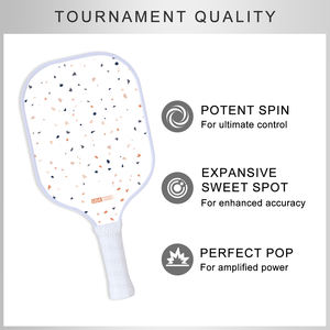 Raquette de pickleball portable 16 mm en fibre de carbone thermopressée, noyau alvéolé, approuvée USAPA, haute qualité, durable, sweet spot, pour le divertissement - Product Image 3