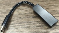 DAC AMP Portátil Ultra Compacto de Alta Fidelidad, Dongle de 32 bits/384 kHz DSD256 sin Pérdidas, Conector para Auriculares de 3.5 mm para iPhone, Android y PC - Negro