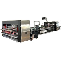 Carton ondulé automatique faisant la ligne piquer collant la machine dans la ligne avec la machine à relier automatique de pp/PE
