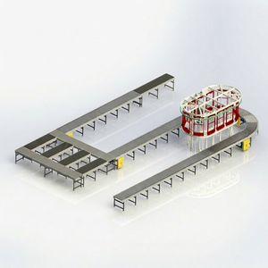 Transportador de Rodillos Convello para Línea de Ensamblaje, Velocidad Ajustable, Voltaje Personalizado/Manual para Planta de Fabricación, Rodillos de Acero Duraderos - Product Image 1