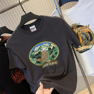 Élevez votre look d'été T-shirt en coton luxueux pour hommes-Street <span class=keywords><strong>Chic</strong></span> à manches courtes pour le gentleman moderne - Product Image 5