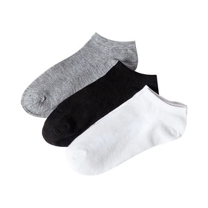 Men's Ankle Socks Solid Color Cotton Elastic Cuff Low Cut For Casual Sports Wear - Product Image 2