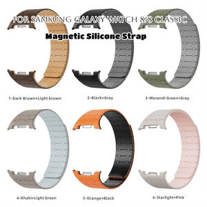 Correas magnéticas de silicona para Samsung Galaxy Watch 8 Classic 46mm Pulsera Correa Band Smartwatch Accesorios - Product Image 6