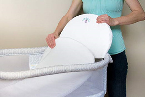Almohada Suave <span class=keywords><strong>para</strong></span> <span class=keywords><strong>Cuna</strong></span> y Cama de Bebé con Funda de Algodón Orgánico Antibacteriana <span class=keywords><strong>para</strong></span> Soporte Cervical de Recién Nacidos - Product Image 3