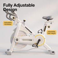 Vélo de spinning professionnel 6 kg avec volant d'inertie, résistance magnétique silencieuse, moniteur de fréquence cardiaque, support tablette LCD, capacité 150 kg, personnalisable ODM pour salle de sport